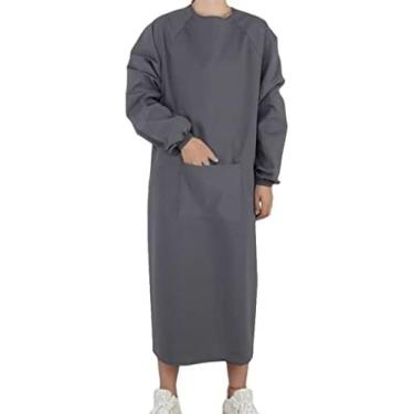 Imagem de Avental À Prova D'água Adulto Resistente À Água E Óleo Avental De Manga Longa, Cozinha Doméstica, Açougue, Avental De Trabalho Em Fábrica De Processamento De Alimentos,A17,120x120cm,Constructive23