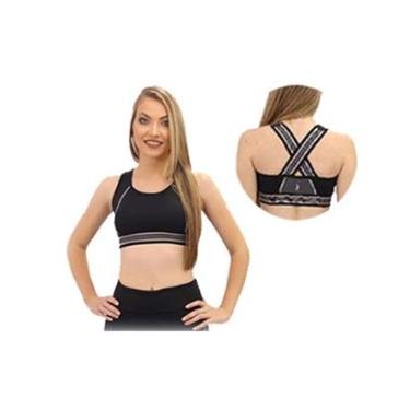 Imagem de TOP Preto com Bojo e Elástico Exposto-Feminino