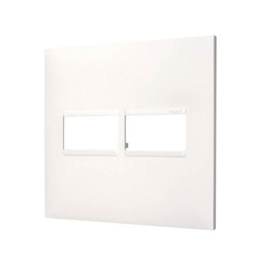Imagem de Placa 4X4 2 Módulos Branca 618511Bc Pial Plus+