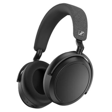 Imagem de Fone de ouvido sem fio Sennheiser Momentum 4 – Fone de ouvido Bluetooth para chamadas cristalinas com cancelamento de ruído adaptável, vida útil da bateria de 60h, design leve dobrável – Preto)