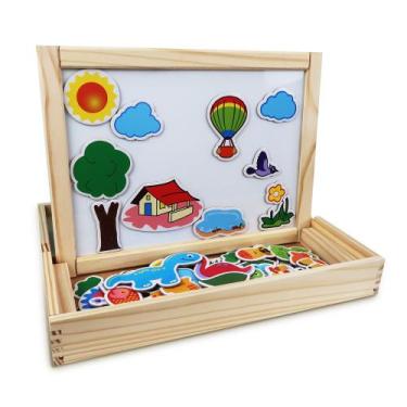 Imagem de Lousa Infantil Magnética Com Imãs Divertidos Portátil - Carimbrás