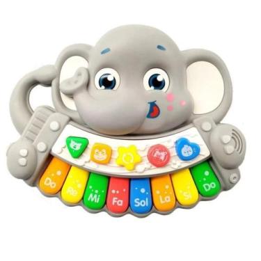 Imagem de Elefante Cinza Teclado Musical Animalzinho - BBR Toys R2990