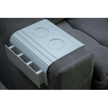Imagem de Bandeja porta copo e porta controle - LC Marques, OFF WHITE