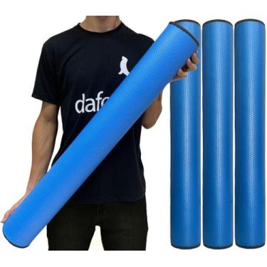 Imagem de Kit 3 Rolos Massagem Liberação Miofascial 90x12cm DF1079 Azul Royal Da