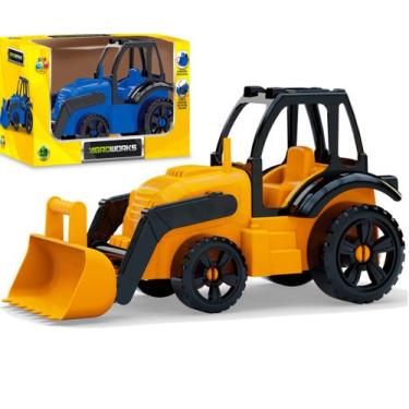Imagem de Trator C/ Pá Carrinho Infantil Carregadeira Agricultura - GGB Brinqued