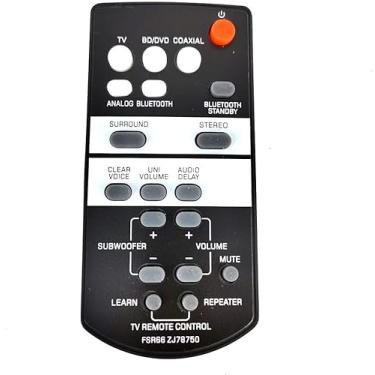 Imagem de Controle remoto de substituição geral adequado para YAS-103 YAS-105 YAS-106 FSR66 ZJ78750 YAS-107 YAS-108 YAS-203 YAS-207 ATS-1030 ATS-1060 ATS-1070 ATS-1088 0 para Yamaha Home Sistema de alto-falante