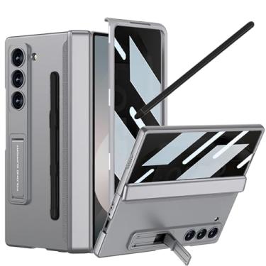 Imagem de YQODSZ Capa para Samsung Galaxy Z Fold 6 com protetor de tela de privacidade, capa de telefone anti-espião Fold6 com suporte para caneta S e suporte Stylus para dobradiça proteção de privacidade para