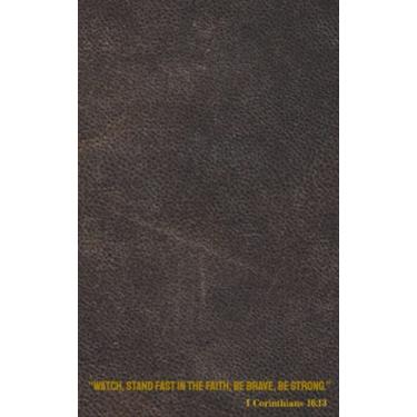 Imagem de Journal/Logbook Christian 1 Corinthians 16:13: Notebook for Men Boys Bible Notetaking 5 x 8 Inches 100 pages