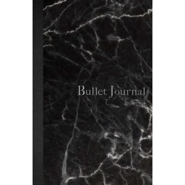 Imagem de Bullet Journal: A5 Black Marble Notebook Dotted Grid ? 110 pages (5.5 x 8.5) soft cover ?glossy? finish ? journal, planner, organizer, dot point
