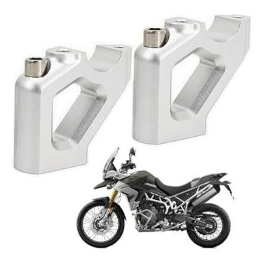 Imagem de Riser Adaptador Alongador Suporte de Guidão Motocicleta Moto Triumph Tiger 800 900 1200 Rally Gt