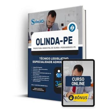 Imagem de Apostila Câmara de Olinda - PE 2024 - Técnico Legislativo - Especialid