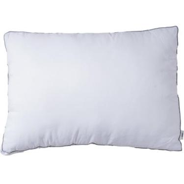 Imagem de Travesseiro Toque de Plumas 50x70 Suporte Médio - Tessi, Branco