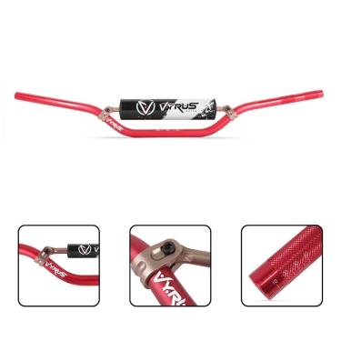 Imagem de Guidão Vyrus 22mm Cross Bar C/ Barra Protetor Espuma Trilha Motocross