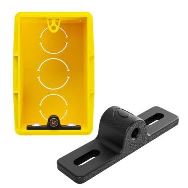 Imagem de Kit 10 Reparos Salva Abas para Caixas de Luz 4x2 e 4x4 - Deliquadros