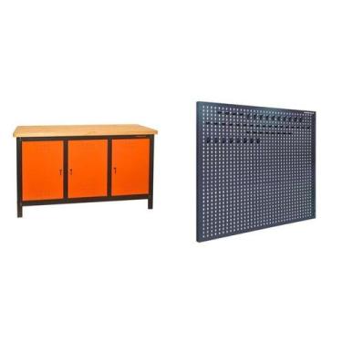 Imagem de Conjunto de Organização Profissional 1 Bancada Aberta 150cm 1 Painel p