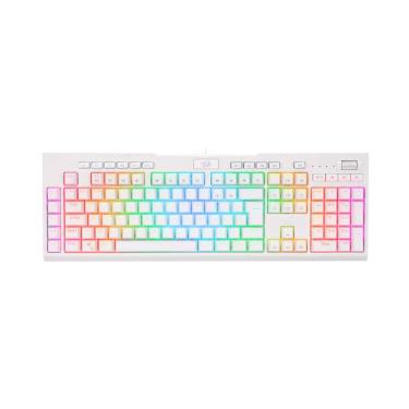 Imagem de Teclado Mecânico Gamer Redragon Brahma Pro - ABNT2 - RGB Chroma - Switch Blue - Branco K586W-RGB-PRO