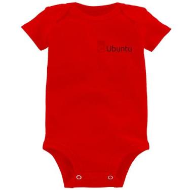 Imagem de Body Bebê Ubuntu Linux - Foca na Moda, Vermelho, P