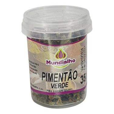 Imagem de Pimentão Verde Desidratado Em Flocos Mundialho 35g