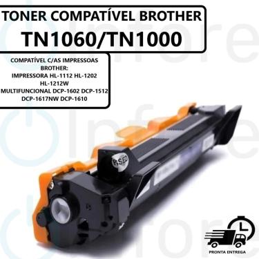 Imagem de Toner Compatível TN-1060 TN1060 tn 1060 Brother 1617 1202 1212 1602 pk 1K
