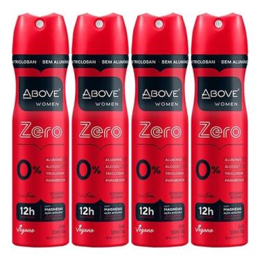 Imagem de Kit 4 Above Feel Free Desodorante Feminino Zero Alumínio 150ml