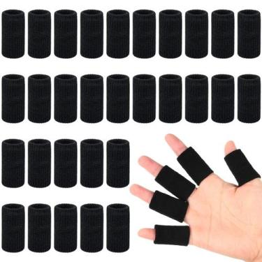 Imagem de Mangas para dedos Skylety Thumb Splint Brace 30 peças pretas