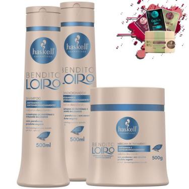 Imagem de Kit Haskell Bendito Loiro Sh Cond Masc 500ml