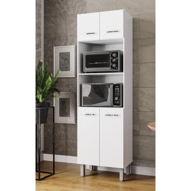 Imagem de Paneleiro Duplo Mara 4 Portas - Branco Móblis 