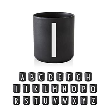 Imagem de Design Letters Caneca de café com letra A-Z | Caneca de café monograma para homens, mulheres 325 ml | Canecas de porcelana presentes para mulheres, esposa, mãe, amigas | Presente de agradecimento para