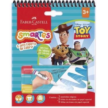 Imagem de Bloco Para Colorir Smartes Com Canetinhas Mágicas - Faber-castell - Toy Story