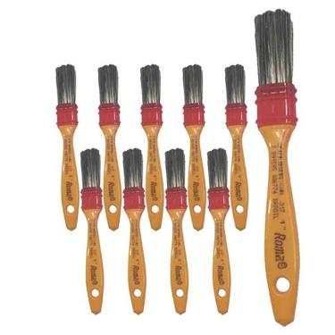 Imagem de Kit Com 10 Trincha Gold Cerda Gris 317 1 Polegada - Roma