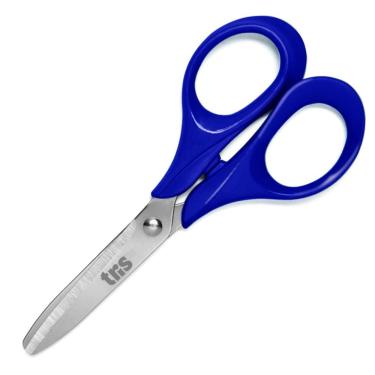 Imagem de Tesoura Escolar Tris - 13cm Azul