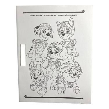 Imagem de Patrulha Canina - Megaprancheta Para Colorir Com Adesivos
