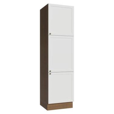 Imagem de Paneleiro 60 cm 3 Portas Vik Madesa, Rustic/Branco