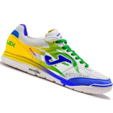 Imagem de Chuteira de Futsal Joma Top Flex Rebound Ferrão - Branco Cor:Branco;Tamanho:43