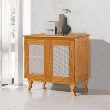 Imagem de Buffet em Madeira Maciça Deltan 2 Portas em Telinha - Imbuia