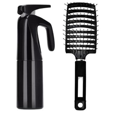 Imagem de Borrifador Jato Névoa Semi Automatico 200ml Bico Ganso + Escova Raquet