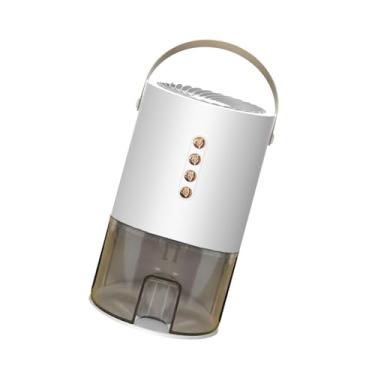 Imagem de WeiLaiKeQi Desumidificador para casa, desumidificador de ar silencioso com luz colorida, portátil, elétrico, tanque de água de 1,3L para armário, sala grande, RV, Branco
