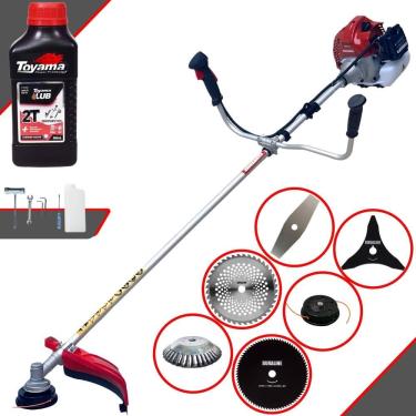 Imagem de Podador de Grama Multifuncional Kawashima BCJ431-L À Gasolina 43cc 1,7HP de Potência 10.000rpm Motor 2T Roçadeira Completa 6 Em 1 + ÓLEO TOYAMA FG50