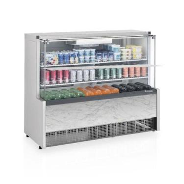 Imagem de Vitrine Refrigerada Gelopar Ar Forçado 140 cm Branco 220V GPFA-140R