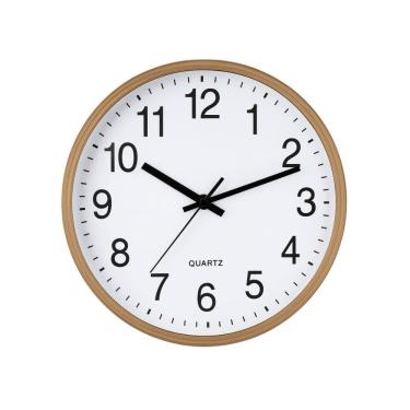 Imagem de Relógio de Parede Moldura Tipo Madeira 25cm - Magizi