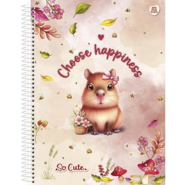 Imagem de Caderno Universitário Animativa, 15 Matérias, Capa Dura, So Cute, 240 Folhas, Pacote com 2