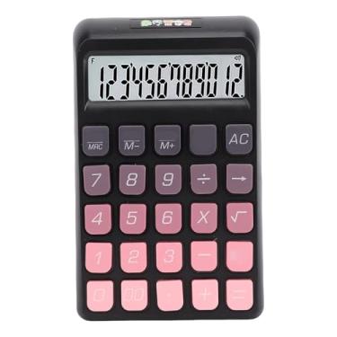 Imagem de Aramox Calculadora de Desktop Científica de Botão Grande, Resposta de Alta Sensibilidade para Negócios e Escola, 12 Dígitos, Material ABS, Bateria de 2 X AAA (Preto)