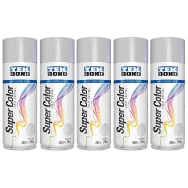 Imagem de Kit 5 Tintas Spray Primer Fundo Aerossol TekBond Uso Geral 350ml/250g