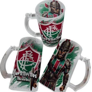 Imagem de Caneca De Chopp De Vidro 475ml Personalizada Com Seu Time (Fluminense)