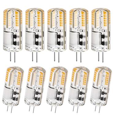 Imagem de DiCUNO Lâmpada LED de dois pinos G4 3W, equivalente a lâmpada de halogênio 30W T3, AC/DC 12V, branco quente 3000K, 250lm, não regulável, LED G4 12V para iluminação de paisagem, luz sob armário, pacote