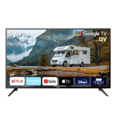Imagem de SYLVOX Smart RV TV, TV 101.6 cm 12-24V para RV Camper 1080P DC/AC Powered TV, suporta download de aplicativos, Google Assistant, Bluetooth WiFi, Smart TV para carro doméstico campervan caminhão
