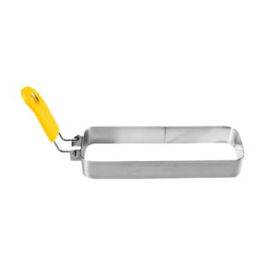 Imagem de IEUDNS Anel de ovo para chapa, utensílios de cozinha, restaurantes, fogão, cozinha, café, sanduíche doméstico, máquina de panqueca portátil, máquina de, Amarelo