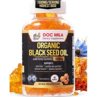 Imagem de Gomas de óleo de semente preta Doc Mila Organic 1500mg 90 gomas