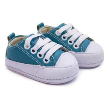 Imagem de Tênis Infantil Cano Curto Bebê Cadarço Casual Conforto-Masculino