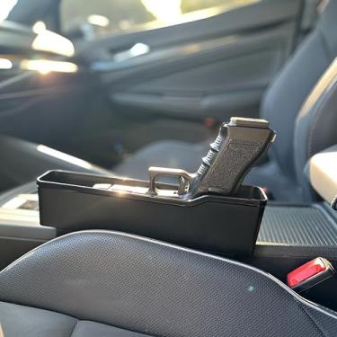 Imagem de DeYoungArbeit Organizador de pistola de enchimento de lacunas de carro com estabilizador magnético anti-oscilação, caminhão SUV de ajuste universal